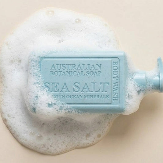 Soap bottle of Sea Salt with Ocean Minerals body wash