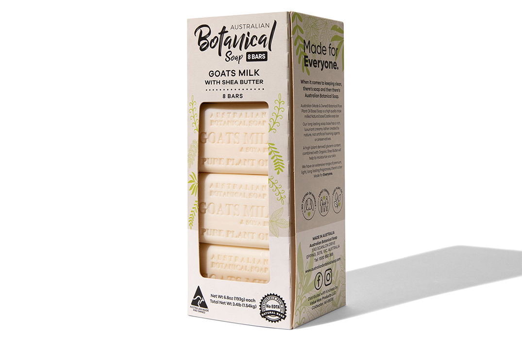 Goats Milk with Shea Butter Soap 8 Pack Australian Botanical Soap