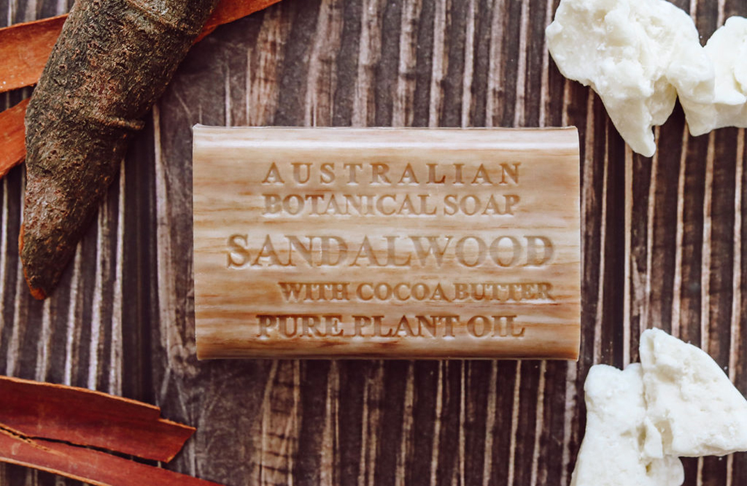 Sandalwood Soap with Cocoa Butter and Shea Butter Pure Plant OIl Soap Bars