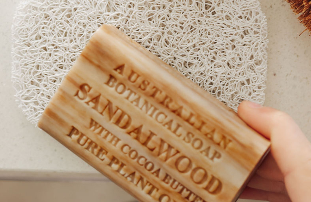 Sandalwood Soap with Cocoa Butter and Shea Butter Pure Plant Oil Soap Bars