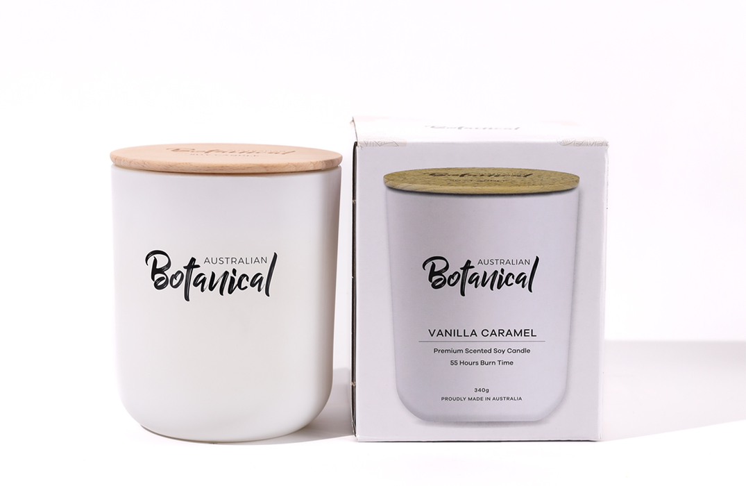 Vanilla Caramel Soy Candle with box